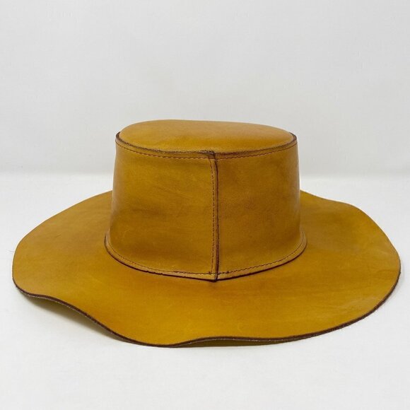 VINTAGE | Skully\'s by Henschel Western Tan Leather Hat main image 11
